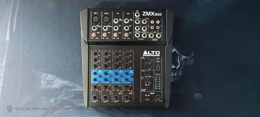 Mixer Analog Audio Alto ZMX862, 6 canale