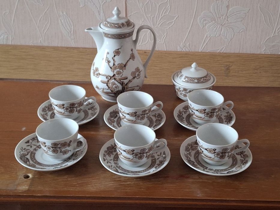 Сервис кофейни фарфоровая