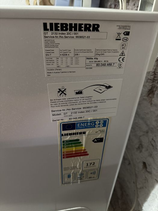 Congelator LIEBHERR GT 2132, 192-200 de litri