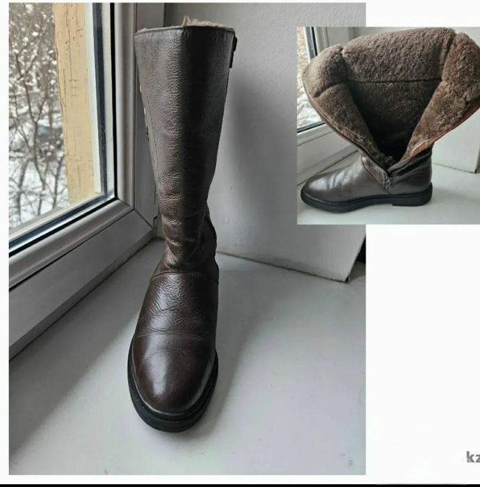 Сапоги натур.мех в отличном состоянии ( Чехия)