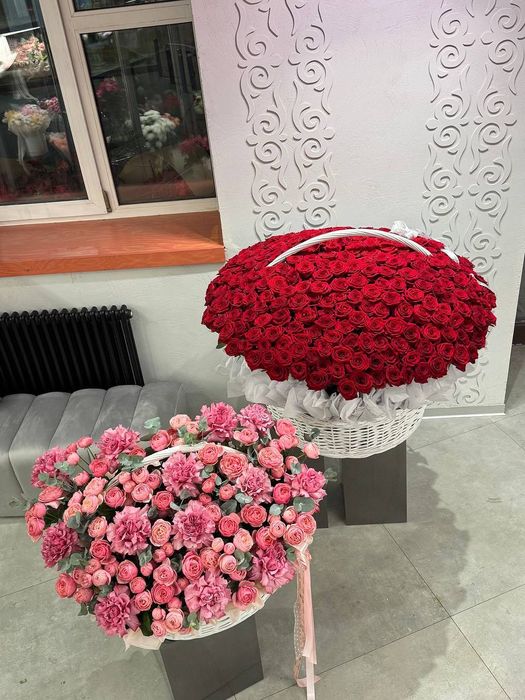 Цветы розы букеты