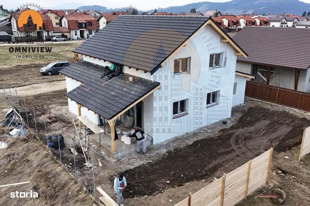 Casă nouă cu garaj, 145 mp utili, teren 500 mp–TVA inclus