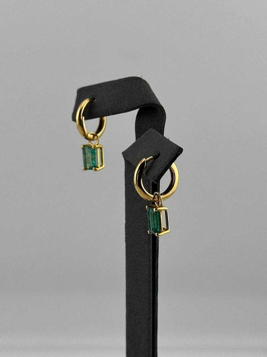 Серьги с изумрудами 1,45 карат