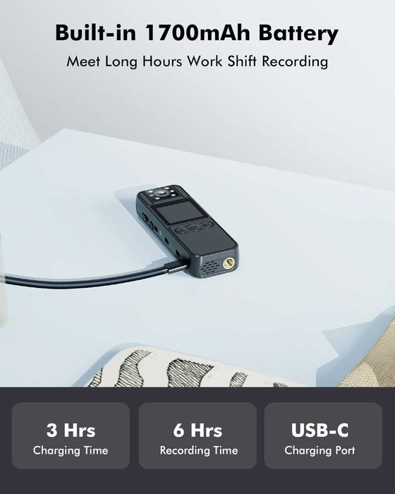 BOBLOV A26 Малка  камера за носене на тяло 64GB