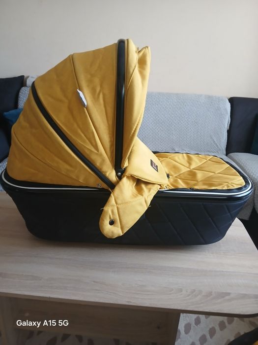 комбинирана количка 2 в 1 Lorelli - Rimini Premium, Lemon curry