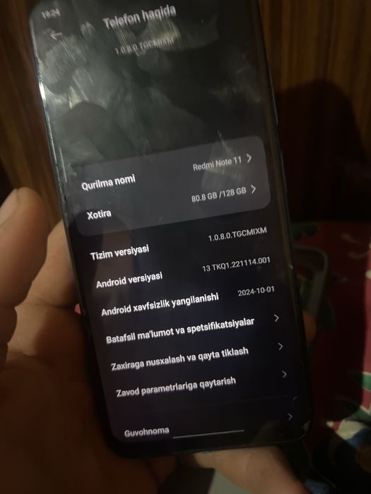 Redmi note 11 128 ga 4+4 pubg 60. FPS ochada qotmaydi