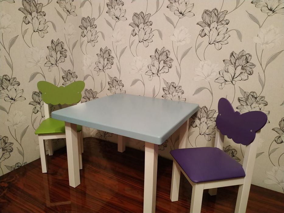 Детский стол и стулья. Болажонлар учун стол стуллар.