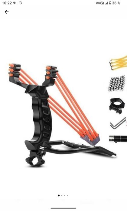 Praștie profesională,design ergonomic,cu laser si suport de mână,nouă