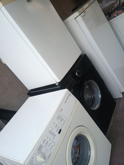 Mașină de spălat rufe clasa AA frigider cu congelator Gorenje îndesit artic W387/521