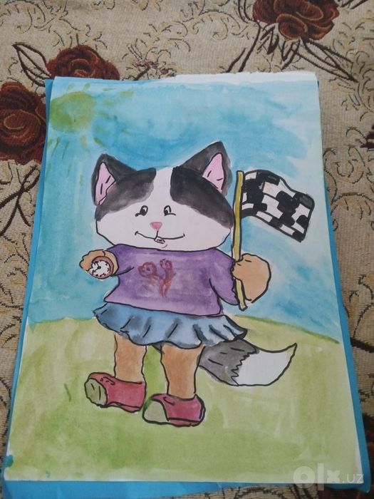Ручная картина(девочка 8 лет)