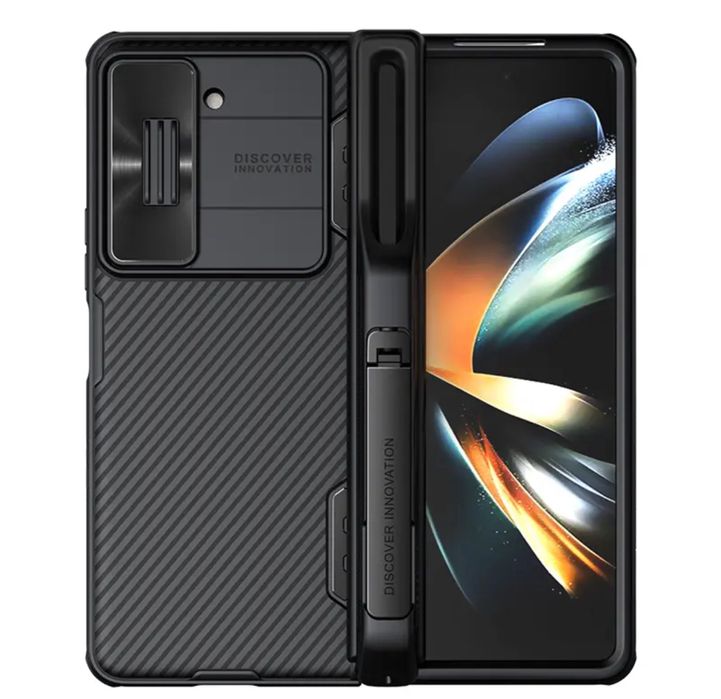 Samsung Z FOLD 4 Z FOLD 5 Husa Nillkin Suport Pen Neagra