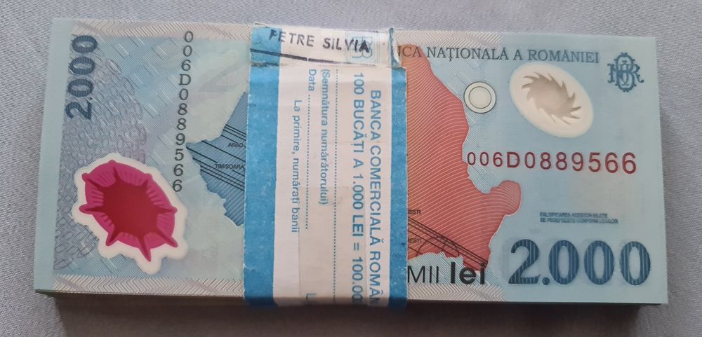 Bancnote cu eclipsa. 2000 lei