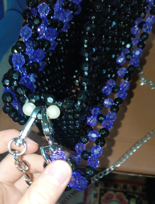 Сумка из бусин полностью ручной работы