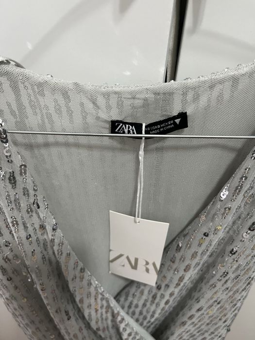 Боди с пайети Zara, размер S