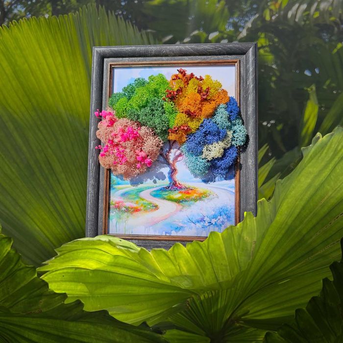 Пана с естествен скандинавски мъх