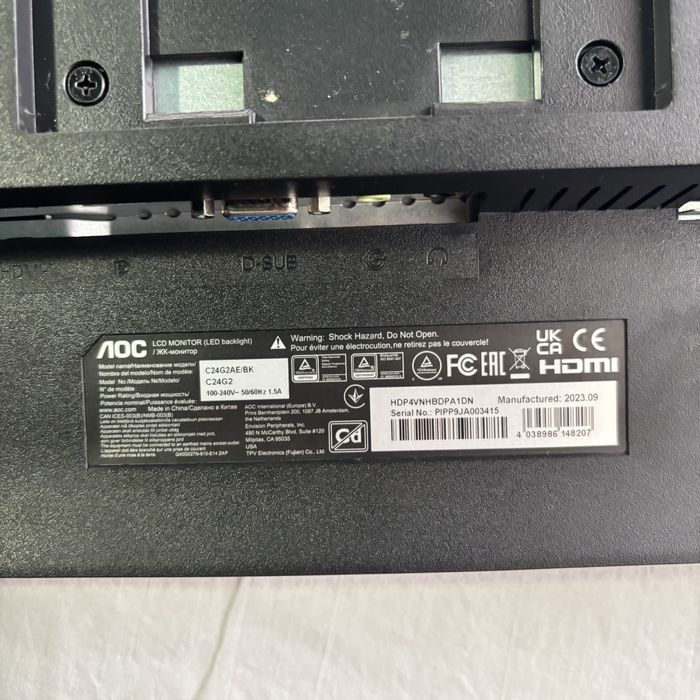 Minitor Aoc (defect)