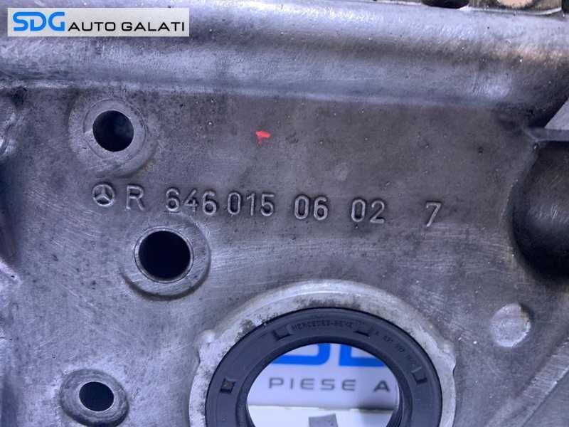 Capac Vibrochen Arbore Cotit Distributie Motor cu Suport Filtru Ulei Mercedes Vito 2.2 CDI 1997 - 2003 Cod R6460150602 [M8614]
