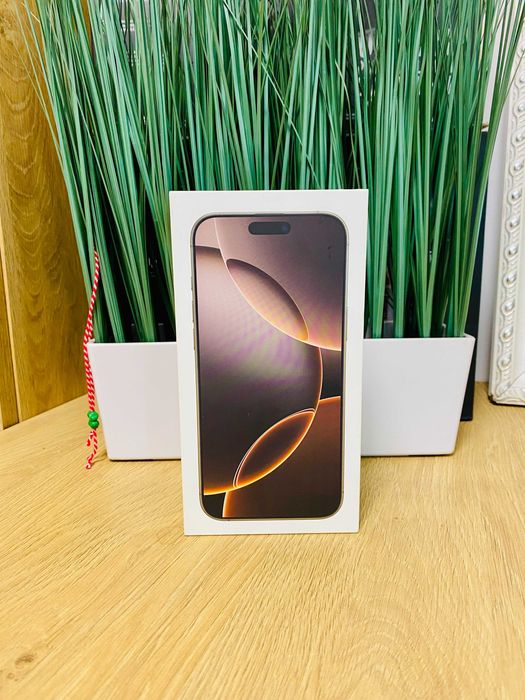 КАТО НОВ !!! Apple iPhone 16 Pro Max, 256GB, 5G, Desert Titanium