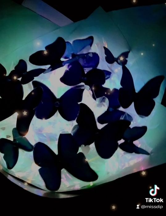 Букет светящихся бабочек