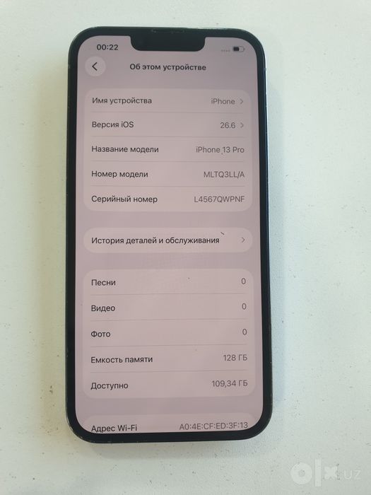 Iphone  13  pro   89  yomks 128 GB