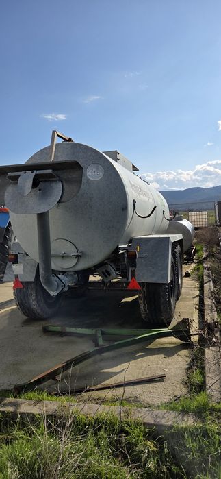 Цистерна за тор BSA 9000 л – поцинкована, двуосна, 4 нови гуми