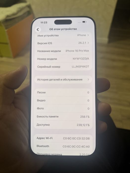 Продам 16 про мах 256