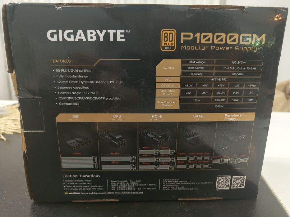 Захранване Gigabyte P1000GM