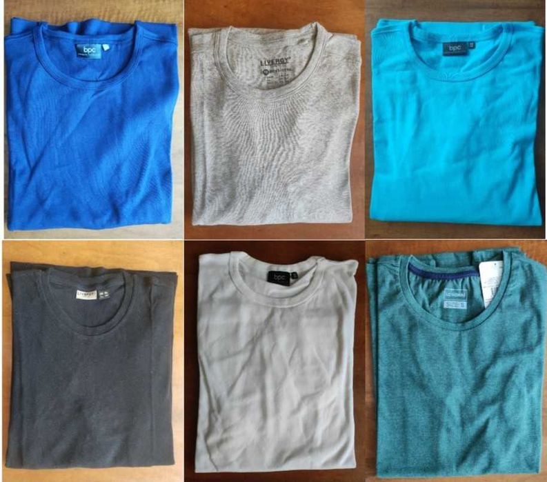 6 tricouri/bluze cu maneca lunga, bumbac, mar. S (42-46), noi
