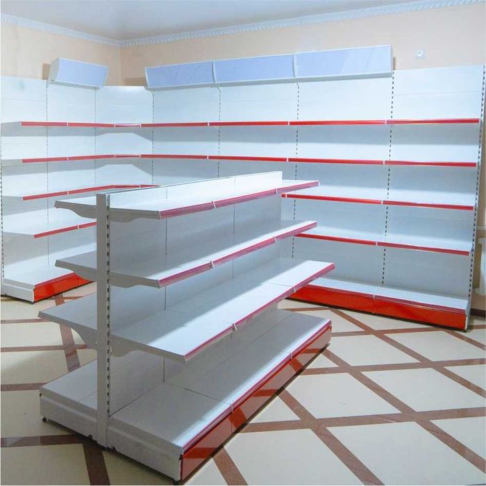 Торговые металлические стеллажи и витрины, Savdo metall tokchalari