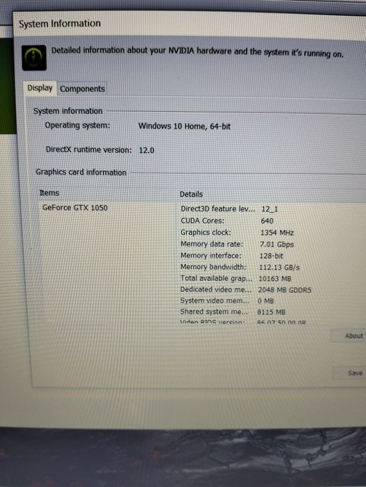 Laptop Gaming i5 gen 8 gtx ssd 16 gb ram