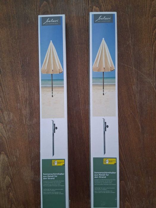 Металени Държачи за Чадър – нови (за плаж/градина)