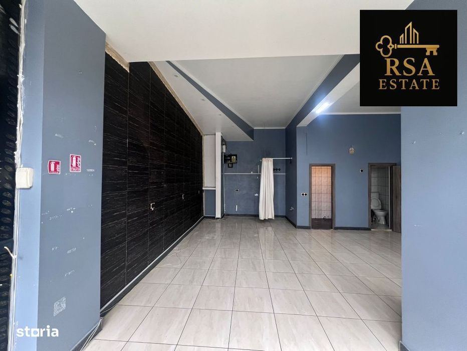 Spatiu comercial de inchiriat Ostroveni Valcea, 50 mp, 2 grupuri sanit