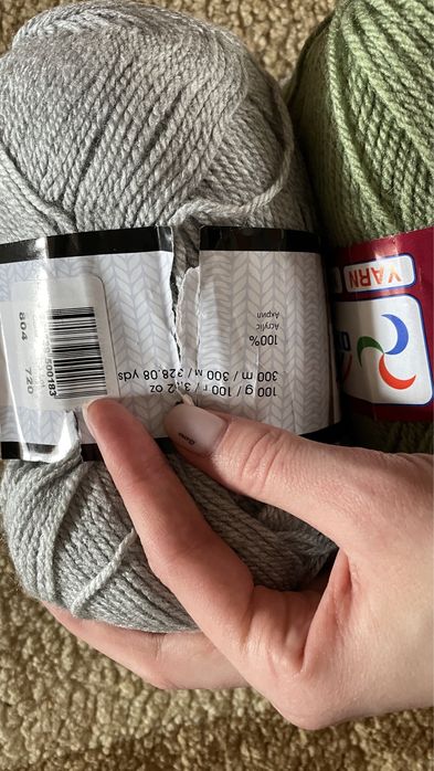 Пряжа акрил новая