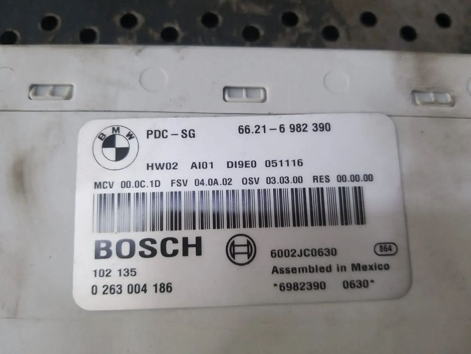 Modul calculator senzori parcare bmw seria 3 e90 e91 66216982390 0263004186 6002jc0630