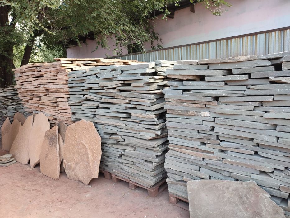 Серо-зеленый Камень плитняк