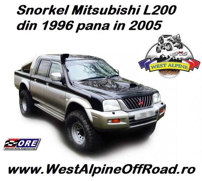 Snorkel Mitsubishi L200 din 1996 pana in 2005 - Fabricat din LLDPE