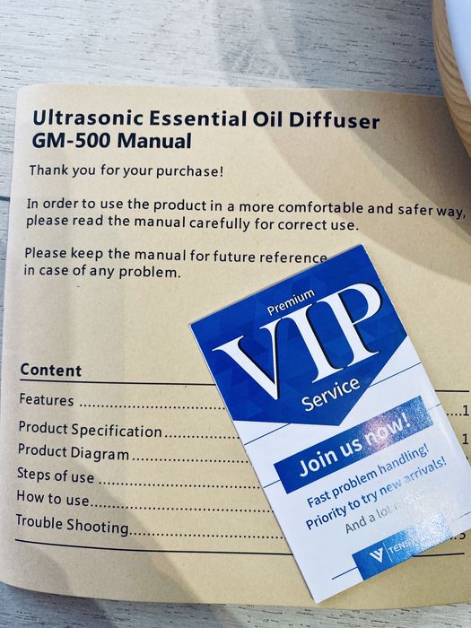 Дифузер за етерични масла с LED светлини и дистанционно