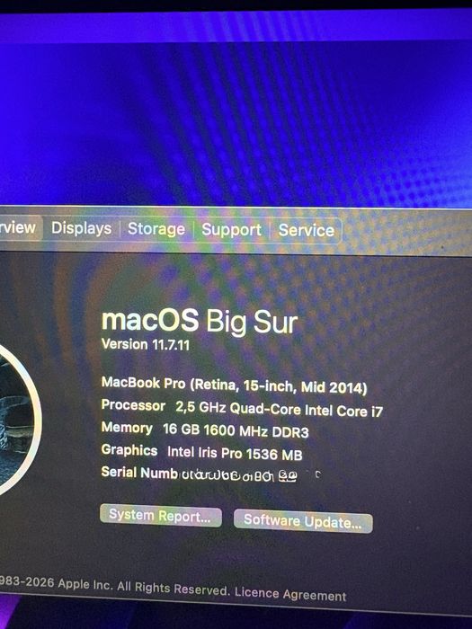 Mac Book pro 15 inch