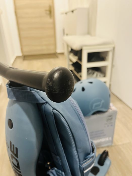 Scoot and ride trotineta, casca si rucsac