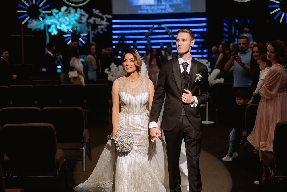 Rochie de mireasa tip sirena cu trena detasabila