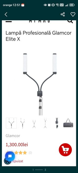 Lampa glamcor flexibila