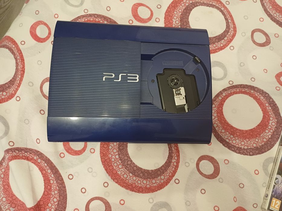 (Consola este Vândută)PlayStation 3 Super Slim Azurite Blue (Modat HEN) + 2 Controllere(Preț 300 lei)