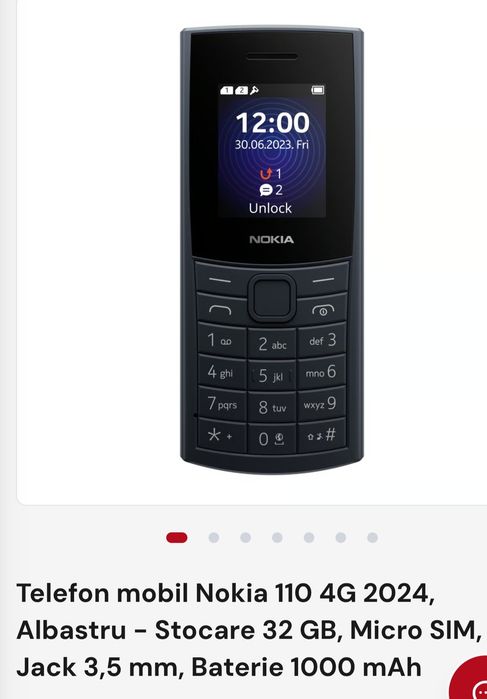 Telefon mobil Nokia 110 4G nou -sigilat