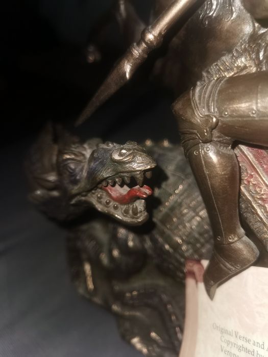 Statueta Sf Gheorghe bronz