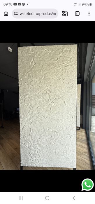 Vând placa Ceramica flexibila Wisetec- new rock cut  stone beige