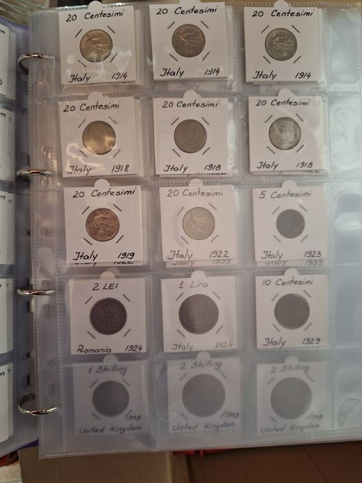 Colecție monede 250 buc cca