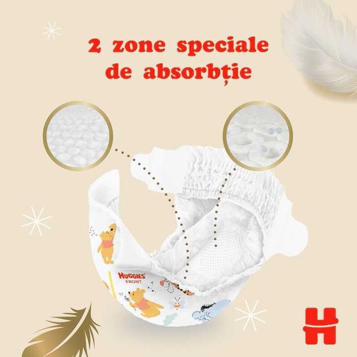 Scutece/Pampers Huggies Extra Care mărimea 2, 3-6 kg, 50 buc. SIGILAT !