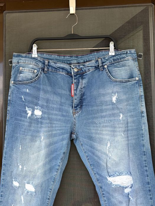 Мъжки дънки DSQUARED2 (Slim Fit / Made in Italy) - размер 56 (XL), Отлично състояние / ОРИГИНАЛ