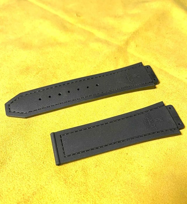 Curea de ceasa din piele si silicon pentru Hublot Big Bang 44mm