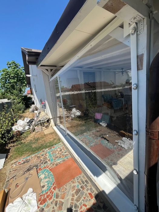 Folie terasa transparenta Cristal premium 0,8 pvc terase si foisoare